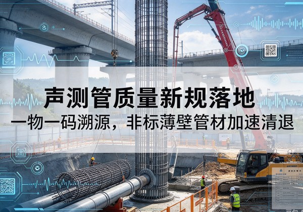 鼎湖声测管质量新规落地，一物一码溯源，非标薄壁管材加速清退