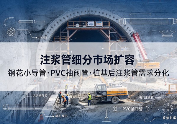 鼎湖注浆管细分市场扩容，隧道钢花小导管、PVC 袖阀管、桩基后注浆管需求分化